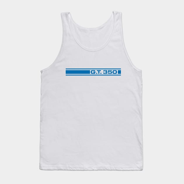 Shelby GT350 blue print Tank Top by retropetrol